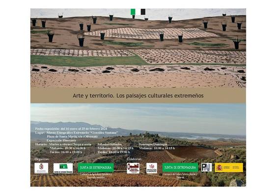 La exposición itinerante 'Arte y Territorio. Los paisajes culturales extremeños' llega al Meegs