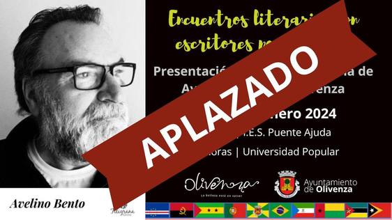Por motivos ajenos al Ayuntamiento se ha aplazado el encuentro con el autor Avelino Bento