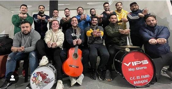 La murga 'Los Camballotas' actúan en el del teatro López de Ayala de Badajoz en el Comba'24