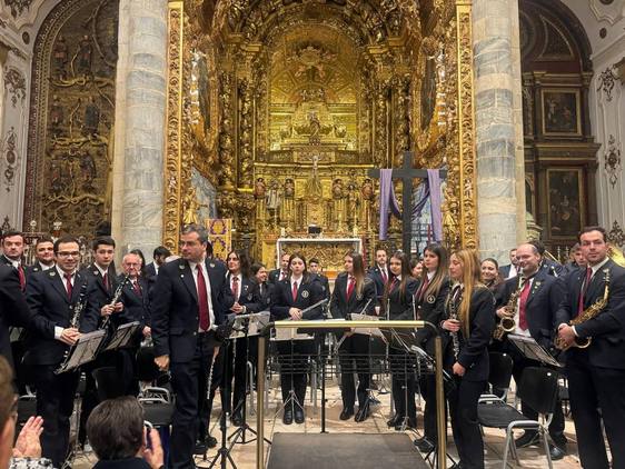 La Filarmónica de Olivenza inicia la ronda de actuaciones de Semana Santa