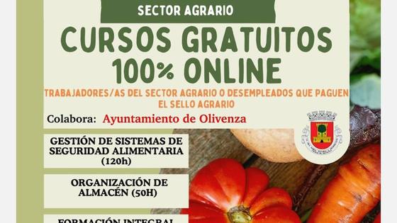 La Universidad Popular oferta una serie de cursos agrarios y agroalimentarios online