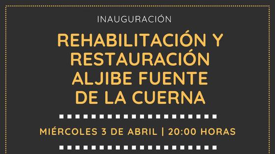 Olivenza inaugura la rehabilitación del aljibe-fuente de 'La Cuerna'
