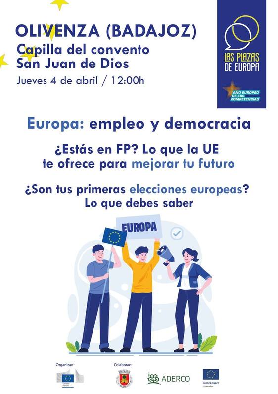 Aderco organiza un encuentro con jóvenes en torno al empleo europeo