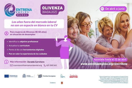 Se amplía el plazo de inscripción del programa 'Entrena Empleo Rural' destinado a mujeres
