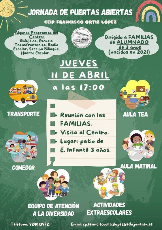 El CEIP Francisco Ortiz López realiza una jornada de puertas abiertas