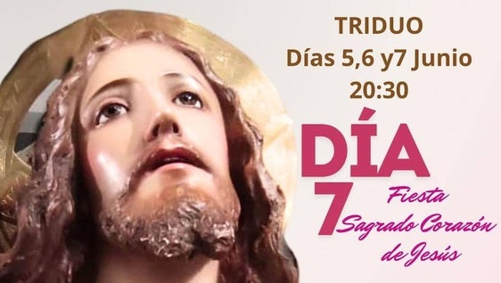 La Asociación Parroquial del Sagrado Corazón organiza el Triduo y procesión en su honor