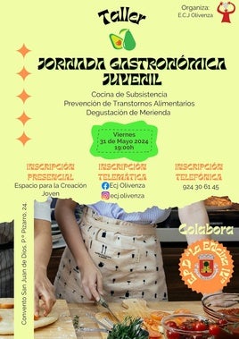 El Espacio para la Creación Joven organiza una Jornada Gastronómica Juvenil