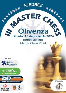 El Torneo Master Chess de Ajedrez regresa a Olivenza en su tercera edición