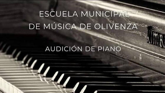 La Escuela Municipal de Música ofrece una audición de piano