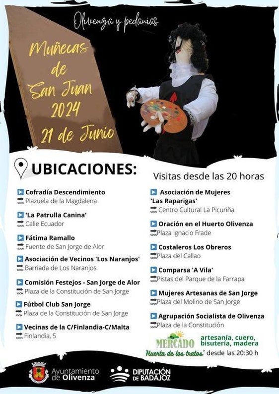 13 participantes compiten en el concurso de las Muñecas de San Juan