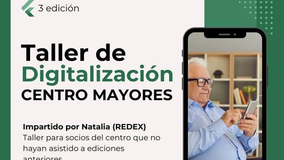Últimos días de inscripción al taller de Digitalización en el Centro de Mayores