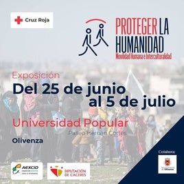 La Universidad acoge la muestra 'Proteger la humanidad' de Cruz Roja