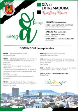 El Festival Joven Bull Fest y Falete serán las actuaciones destacadas del Día de Extremadura