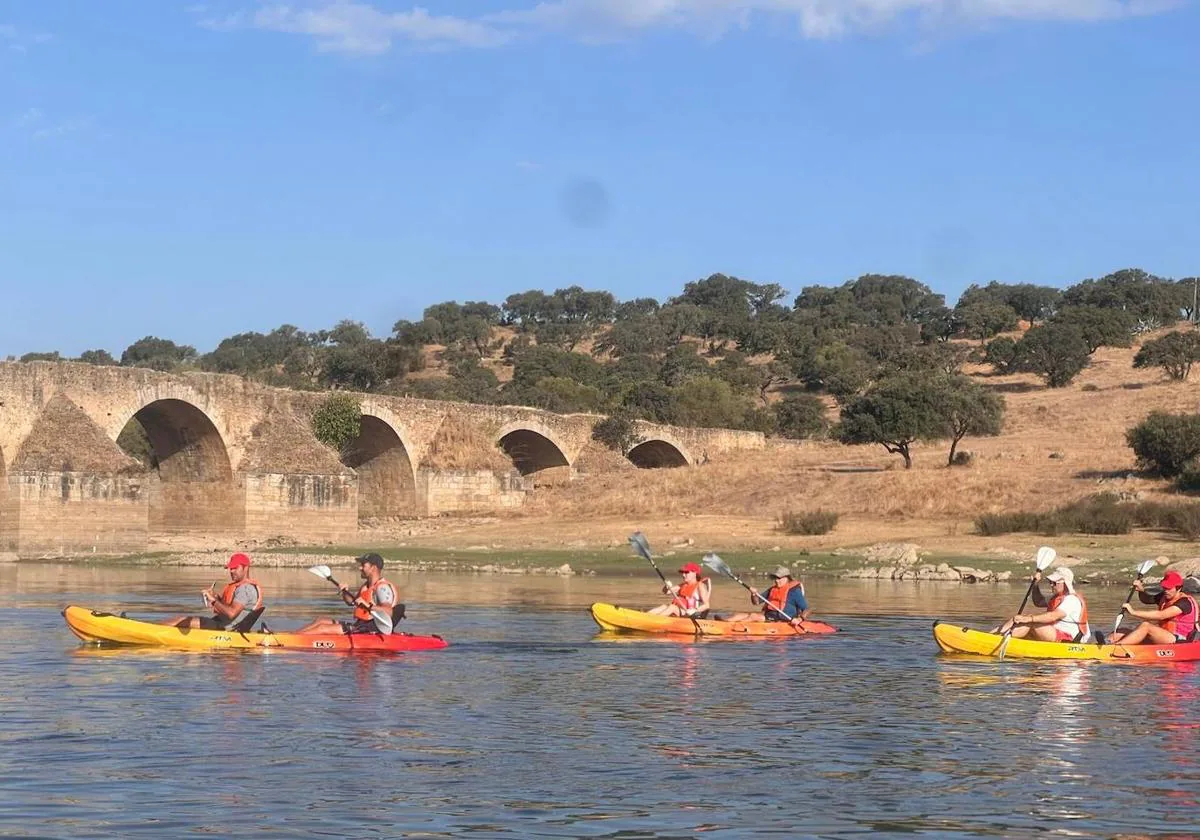 La costa oliventina de Alqueva se llenó de deportistas.