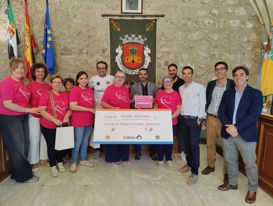 La asociación 'Sonríe Olivenza' recibe más de 3.500 euros donados por la 'VII Finbike'