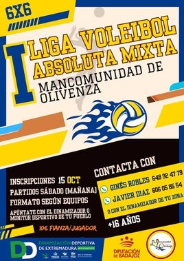 Comienzan las ligas deportivas de la Mancomunidad de Fútbol y Voleibol