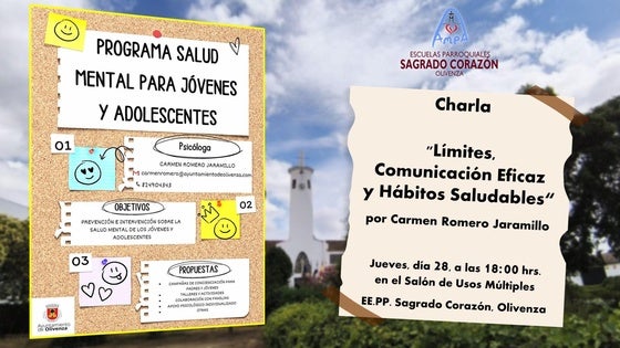 La psicóloga Carmen Romero impartirá la charla 'Límites, Comunicación Eficaz y Hábitos Saludables'