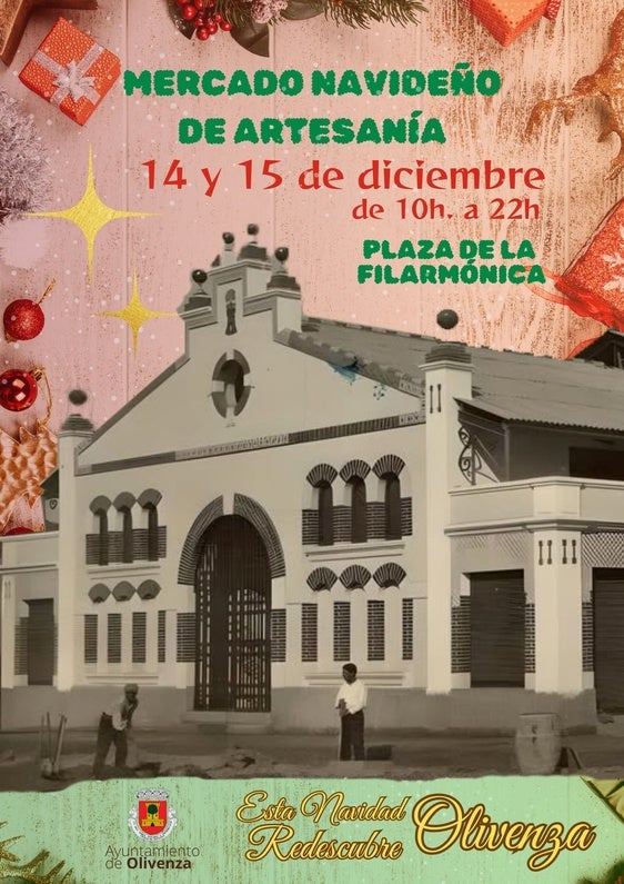 El Mercado Artesanal Navideño se instalará en la plaza de la Filarmónica