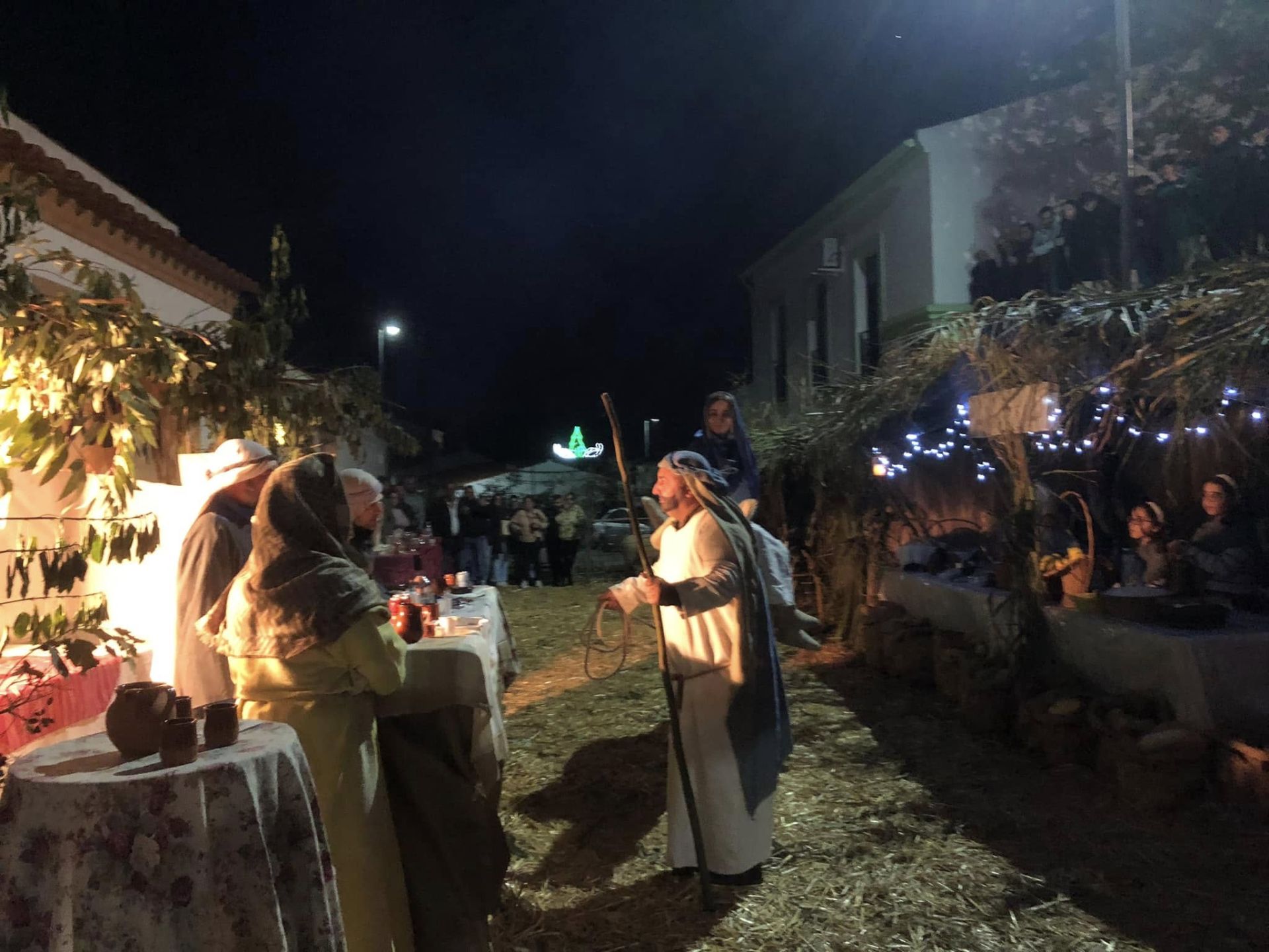 El Portal de Belén cobró vida en Olivenza y en San Benito