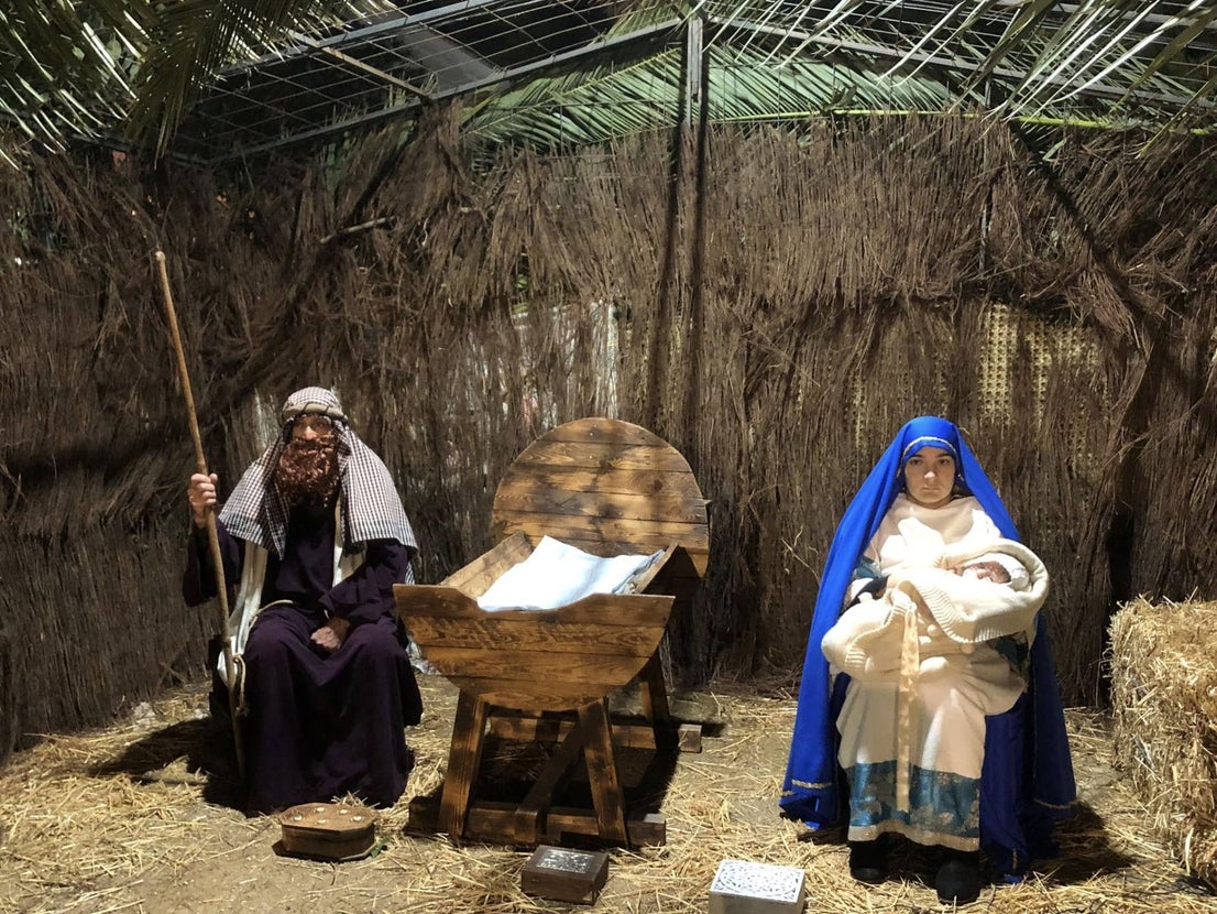 El Portal de Belén cobró vida en Olivenza y en San Benito