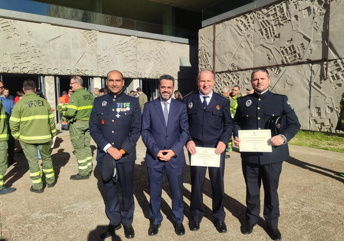 Los homenajeados asisitieron al acto en Mérida.