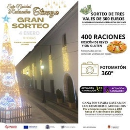 El sorteo de los vales de la campaña navideña incluirá roscón de reyes, fotomatón y animación