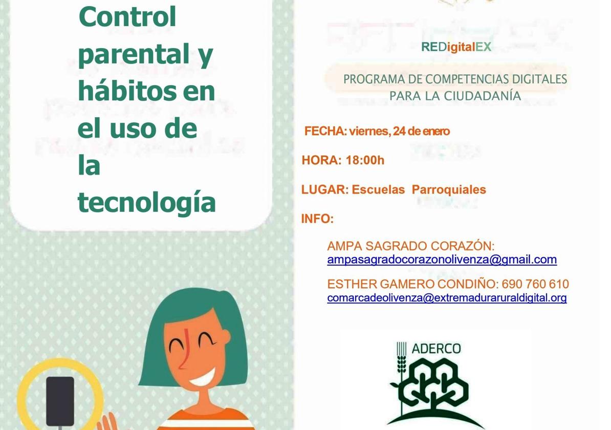 Esther Gamero ofrecerá la charla 'Control parental y hábitos en el uso de la tecnología'