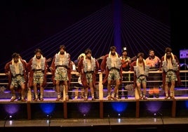 Los indecisos en el puente, personaje de la murga 2025.