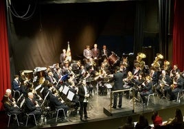 Momento del concierto de aniversario.