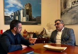 Luis Campos Ferreira fue recibido en la Alcaldía.