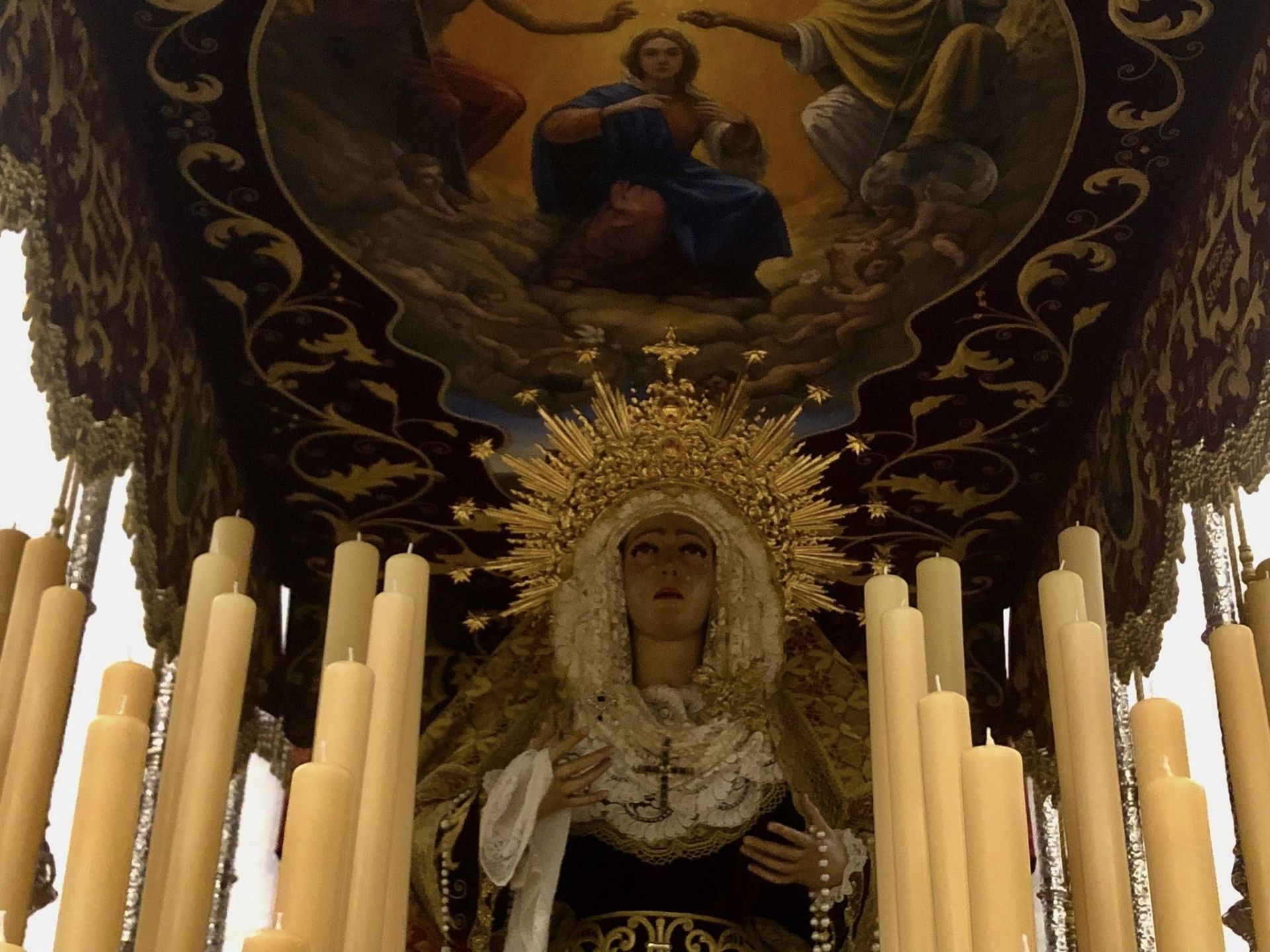 Jesús Orando en el Huerto estrenó nuevos faldones el martes Santo