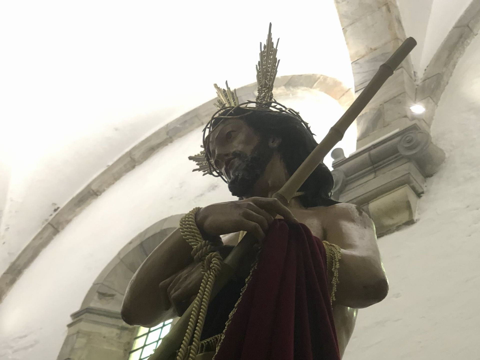 Jesús Orando en el Huerto estrenó nuevos faldones el martes Santo