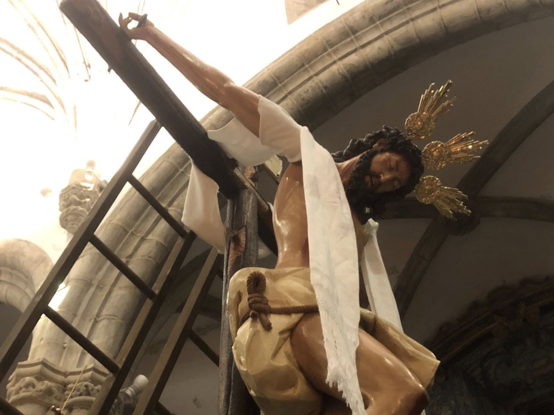 El descendimiento de Cristo marcó el jueves Santo