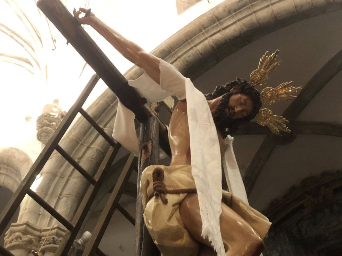 El descendimiento de Cristo marcó el jueves Santo
