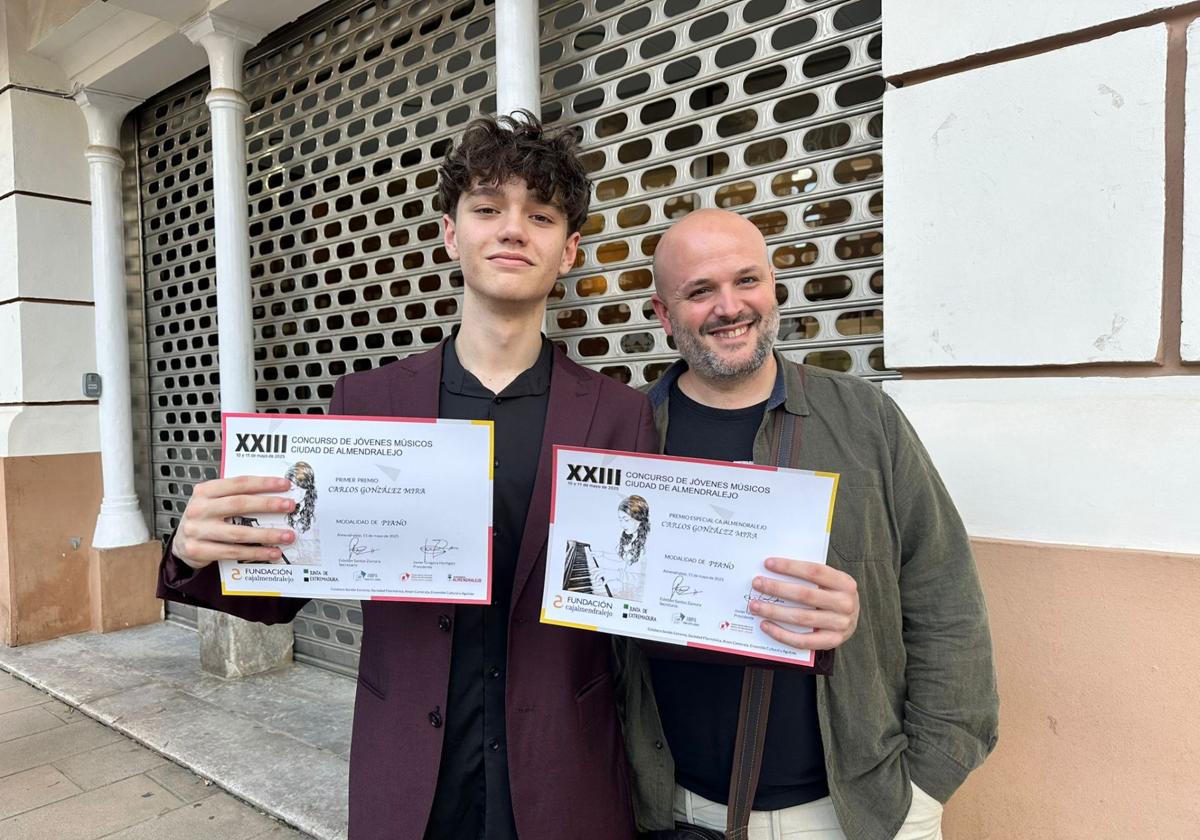 Carlos González gana el Concurso de Jóvenes Músicos 'Ciudad de Almendralejo' de piano