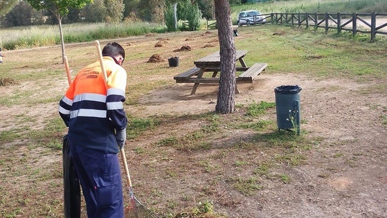 El entorno de la charca ha sido puesto a punto para la convivencia de San Isidro