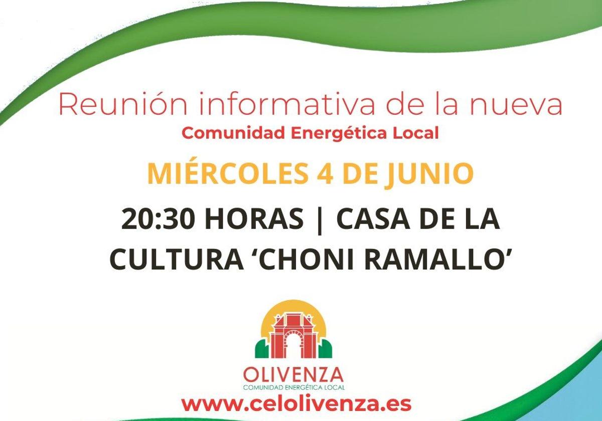 Olivenza impulsa su Comunidad Energética Local con una nueva reunión informativa