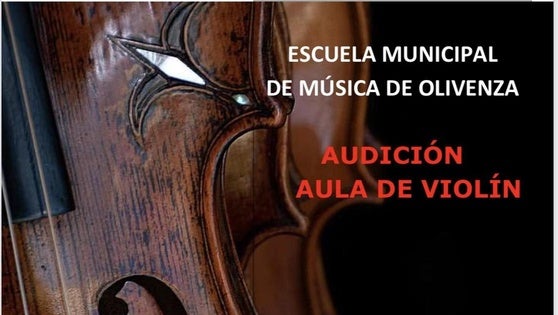 La Casa de la Cultura acoge esta noche la Audición del Aula de Violín de la Escuela Municipal de Música