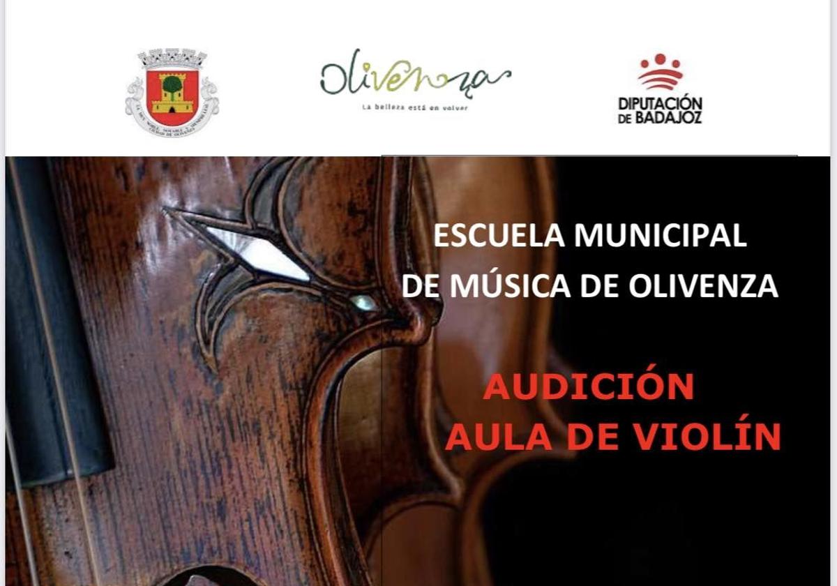 La Casa de la Cultura acoge esta noche la Audición del Aula de Violín de la Escuela Municipal de Música