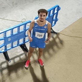 González Pacheco en Málaga tras la competición.