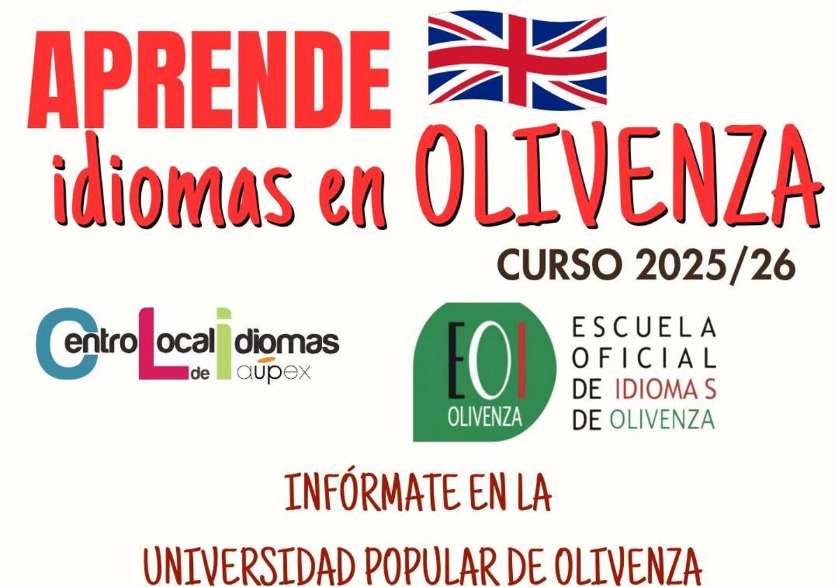 La enseñanza de inglés se refuerza en Olivenza con nuevas opciones formativas para el curso 2025-2026