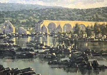 La obra 'Puente Ajuda', del artista Ramón de Arcos, pieza del mes del Meegs