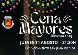 Olivenza celebrará la tradicional Cena de Convivencia de Mayores en la Feria