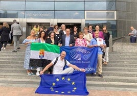 Representación de las Escuelas en el Parlamento Europeo de Bruselas, imagen de archivo.