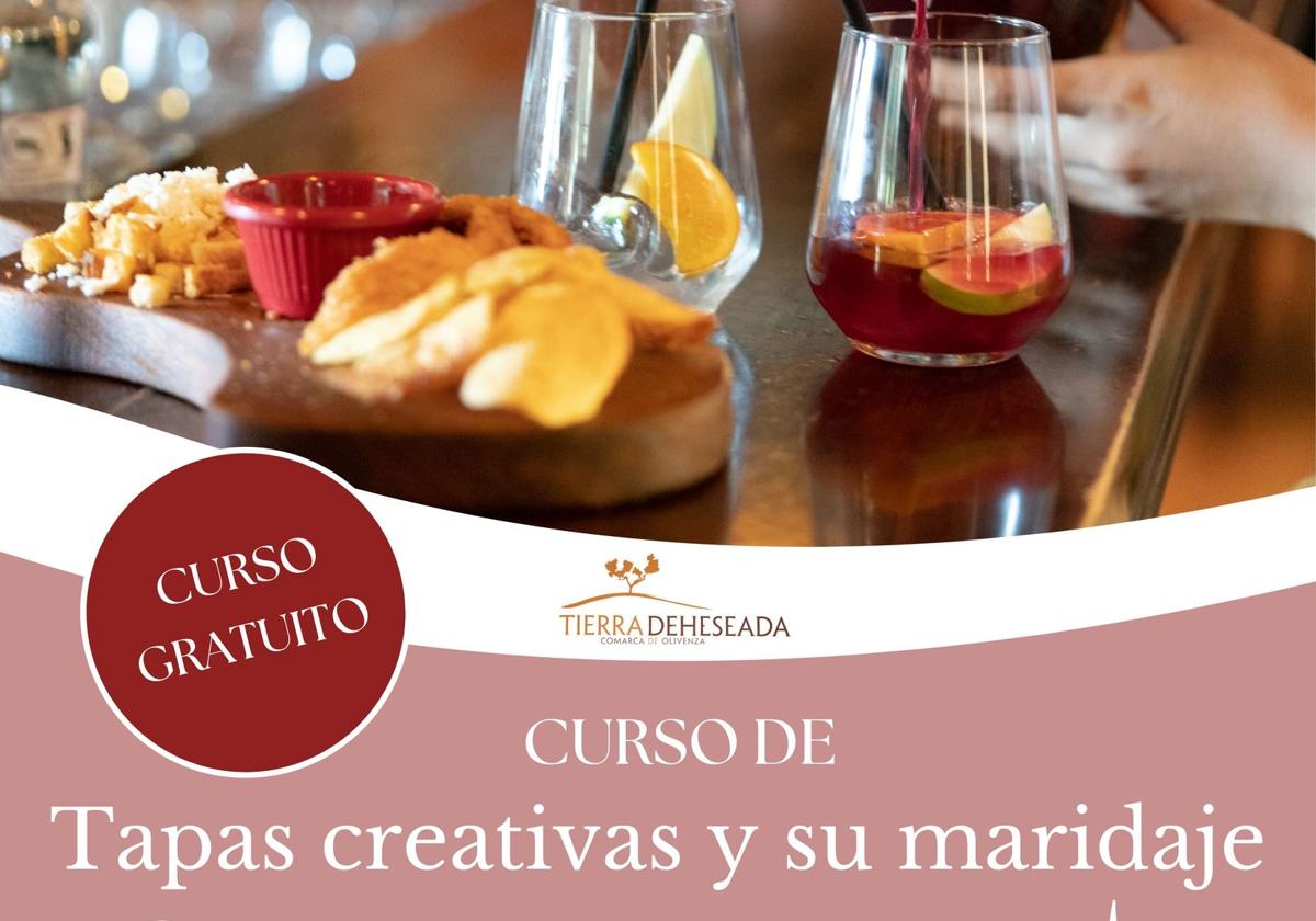 La Comarca de Olivenza acogerá un curso gratuito de tapas creativas y maridaje
