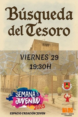 Olivenza acogerá la actividad 'La Búsqueda del Tesoro' dentro de la Semana de la Juventud 2025