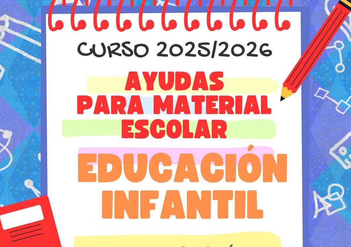 Convocadas las ayudas para libros y material escolar en Educación Infantil