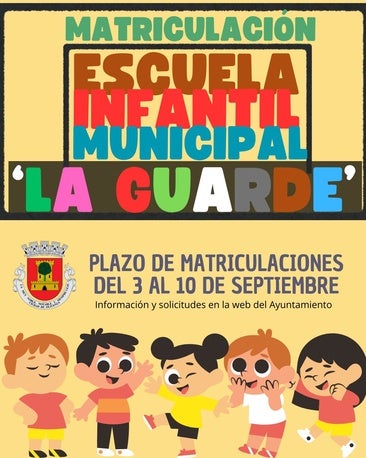 Abierto el plazo de matrícula en la Escuela Infantil Municipal 'La Guarde' de Olivenza