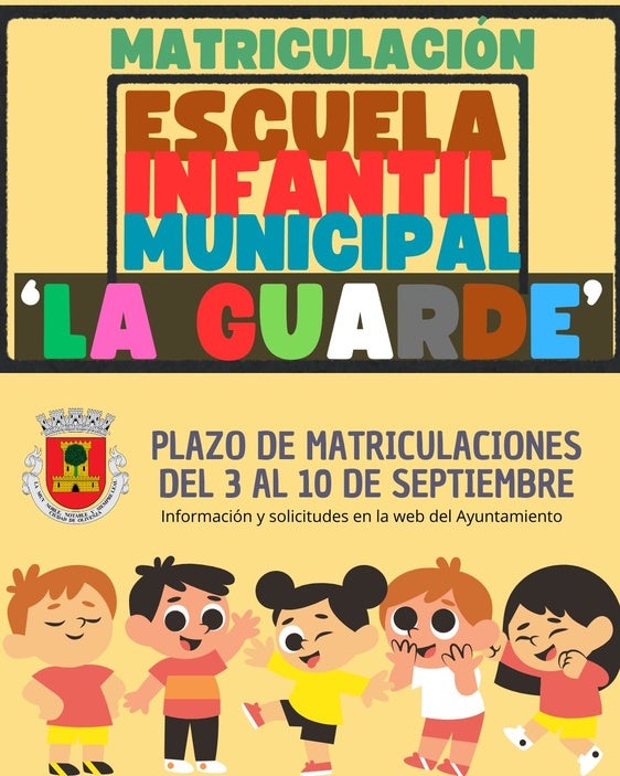 Abierto el plazo de matrícula en la Escuela Infantil Municipal 'La Guarde' de Olivenza