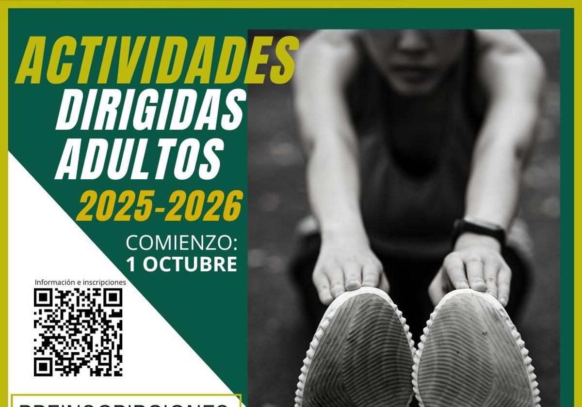 Abierta la preinscripción para las 'Actividades Dirigidas a Adultos 2025/26'